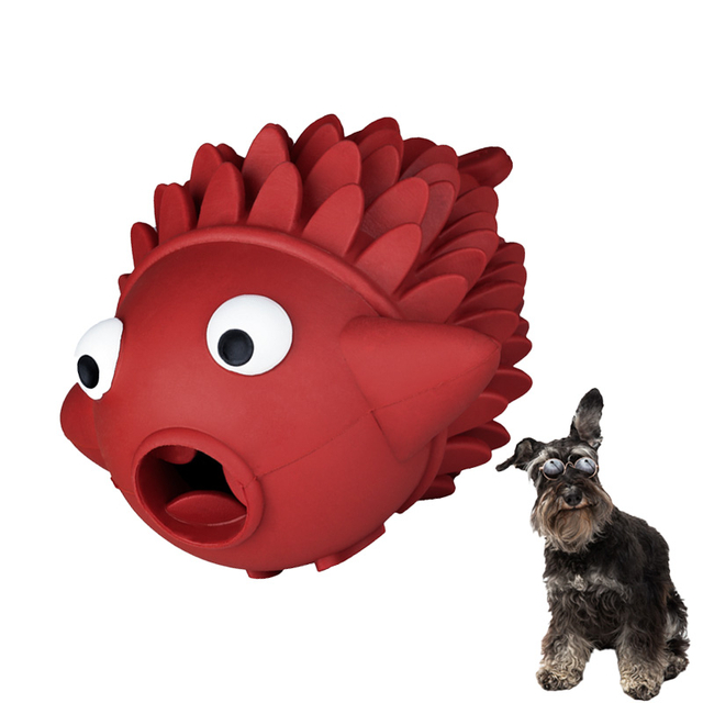 El animal doméstico 2022 del diseño novedoso juega el dispensador popular de la invitación del perro hecho del caucho natural