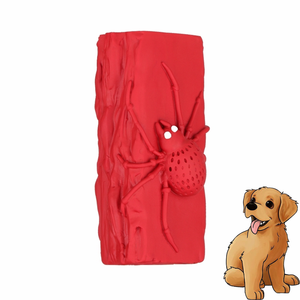 Novedoso diseño de tronco de araña hecho de caucho Natural, adecuado para perros medianos y grandes, juguete para masticar perros