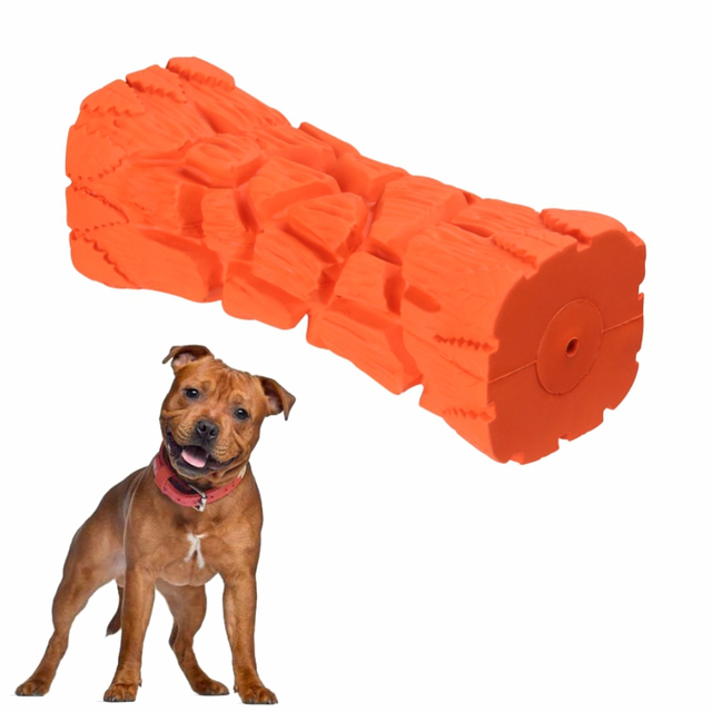 Juguetes de goma Natural para mascotas, juguetes interactivos chirriantes para perros, juguetes duros para masticar perros medianos y grandes