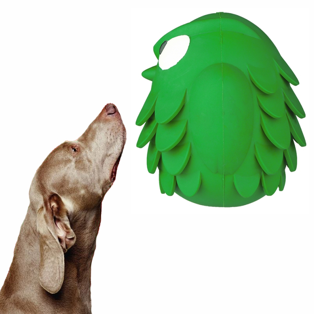 Juguete interactivo del perro de la forma del búho del animal doméstico de masticación molar del estiramiento de goma durable modificado para requisitos particulares al por mayor de la fábrica