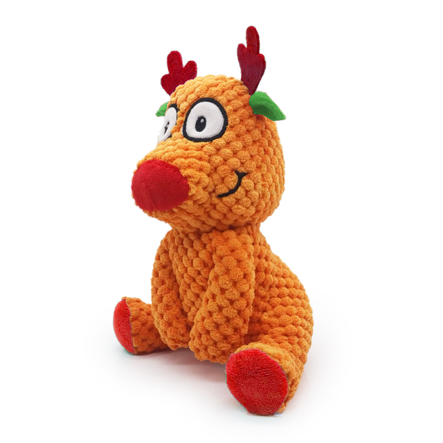 Reno de Navidad para mascotas, regalos rellenos, juguetes de peluche para perros que mastican