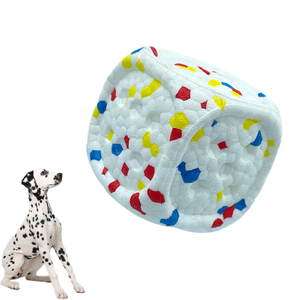 El diseño de dados novedoso a precio de fábrica puede flotar en el juguete para perros de E-TPU de agua para hacer juguetes para masticar perros