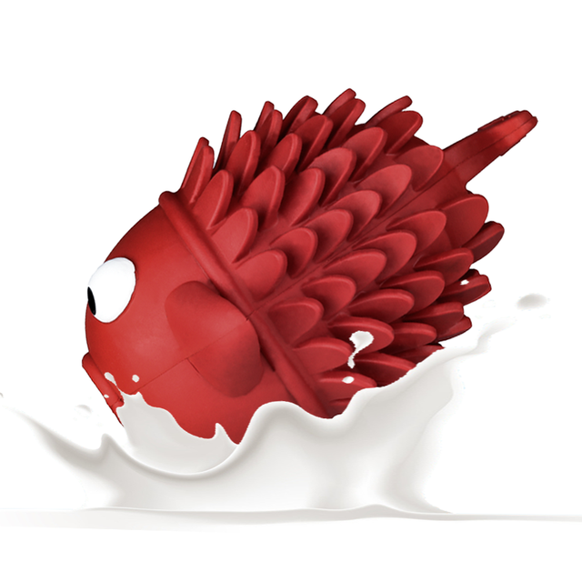 Los juguetes para perros masticables en forma de pez, juguetes ocultos hechos de caucho 100% natural, mantienen a su perro ocupado 