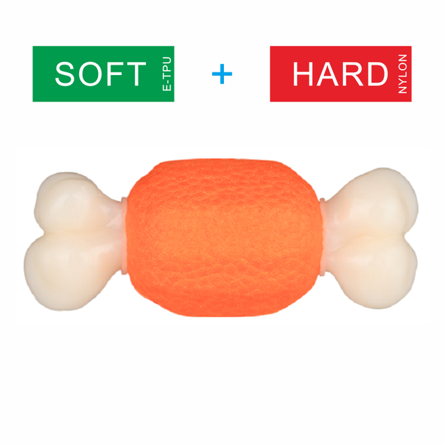 Nylon Vs Etpu juguete no tóxico para perros para masticadores agresivos