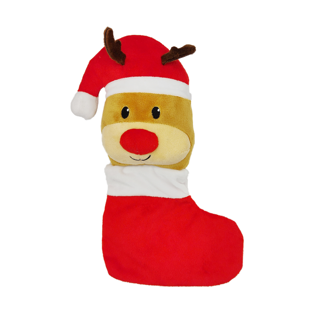 Peluche de cachorro navideño de peluche para mantener a los perros entretenidos cuando están solos