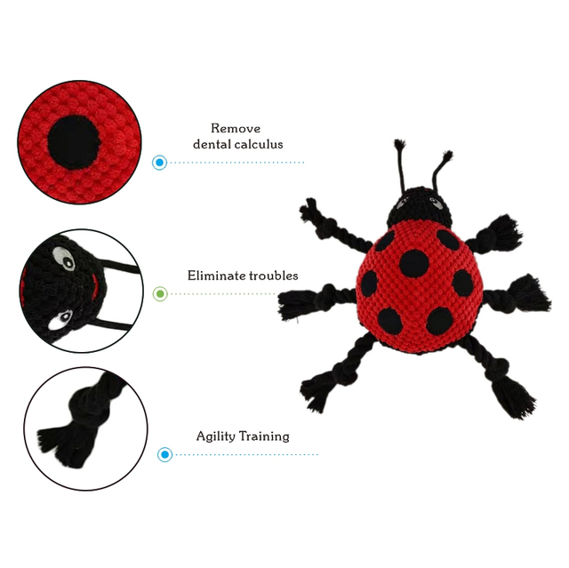 Juguete de la felpa del perro de Labrador hecho del juguete masticable de la felpa del perro del mastín de la tela del paño grueso y suave de la piña de alta calidad