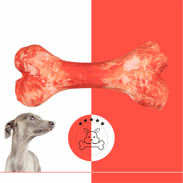 Perro de goma suave masticar hueso agresivo Chewer huesos de perro masticar juguetes