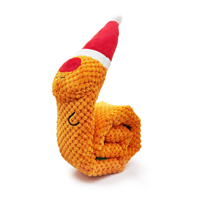 Juguete de perro de Navidad de felpa duradero masticable chillón de reno navideño