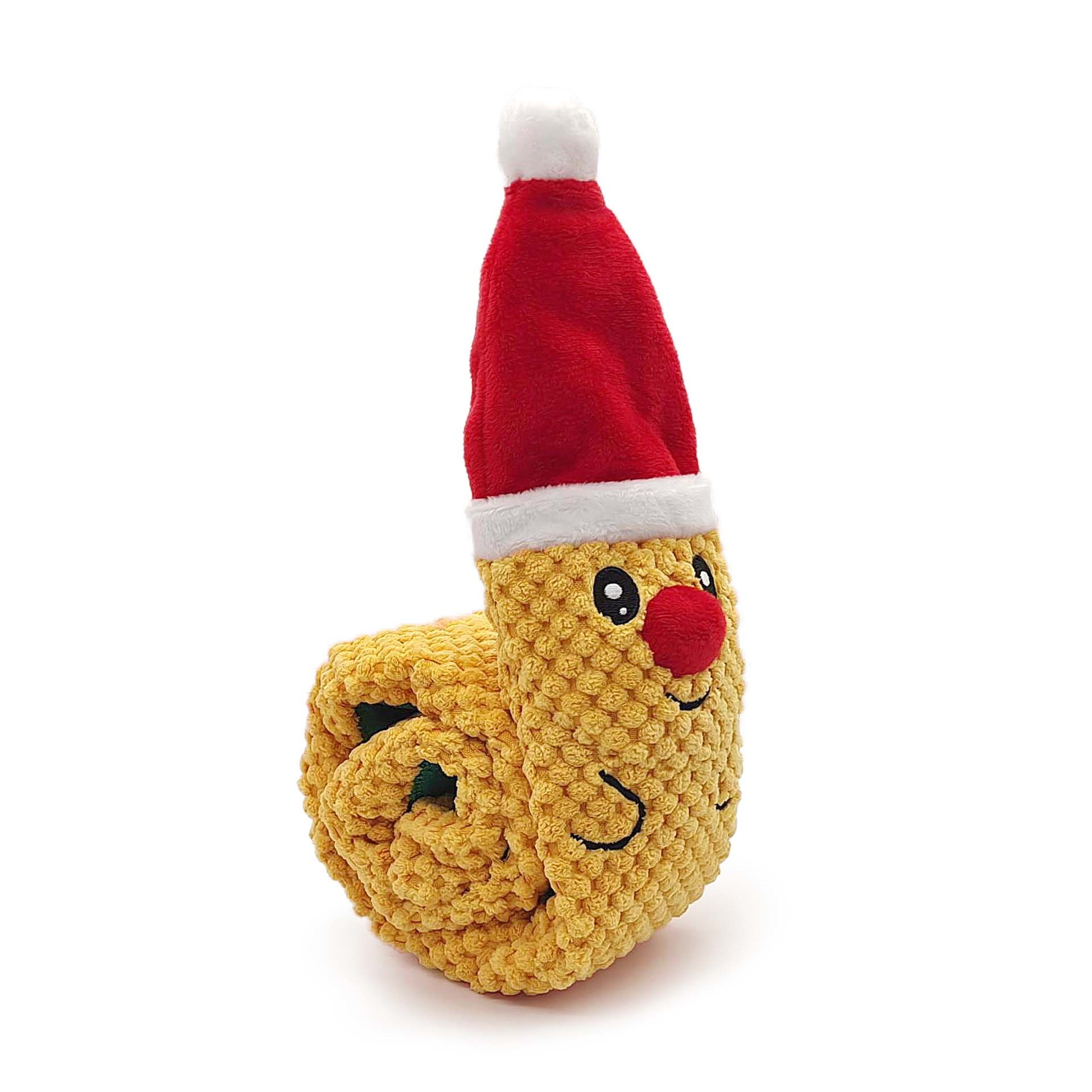 peluche de perro navideño
