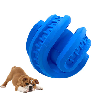 Juguetes para perros súper masticables de caucho 100% Natural para perros, ayuda a los perros a aliviar los dientes aburridos y limpiar los juguetes para perros masticadores agresivos