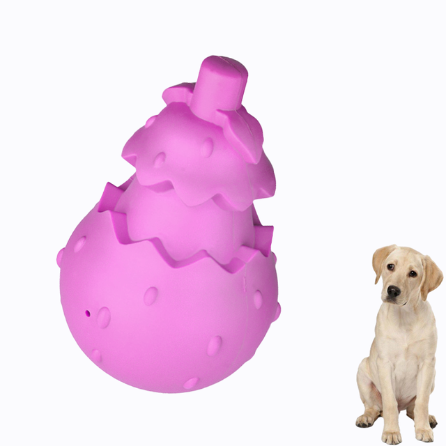 Dispensador de golosinas para perros hecho de caucho 100% natural, juguete masticable, masticables calmantes para perros