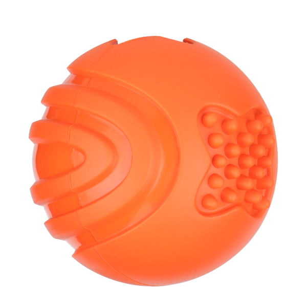 Pelota activa interactiva dispensadora de comida para perros, juguete Natural de goma para masticar