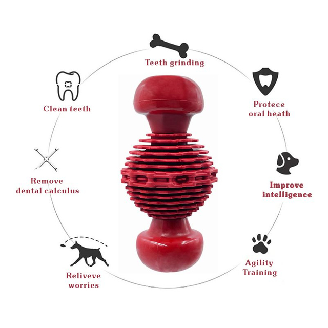 Juguetes divertidos para perros grandes hechos de caucho natural mezclado con nailon para hacer un juguete oculto resistente y masticable para perros de nailon indestructible