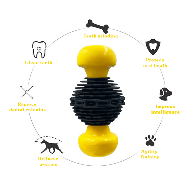 El mejor juguete masticable para golosinas ocultas de Pitbull, fabricado con material masticable, juguetes para perros Power Chewers