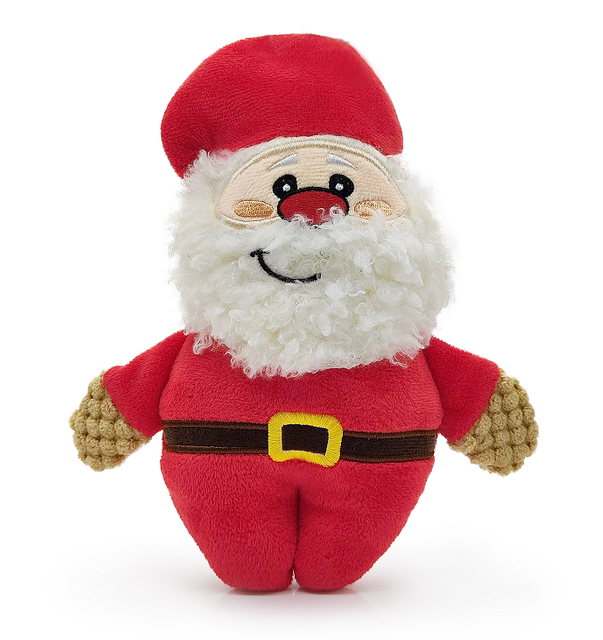 El perro masticable de la felpa grande de la Navidad juega con los chirriadores y el interior no tóxico