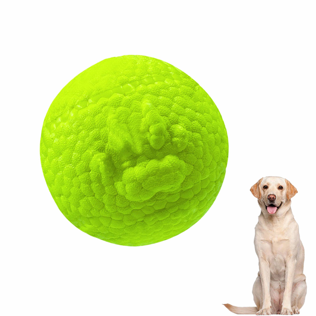 La pelota de hospitalidad de juguete interactivo para perros de E-TPU es respetuosa con el medio ambiente y puede flotar en el agua pelota interactiva de juguete para perros